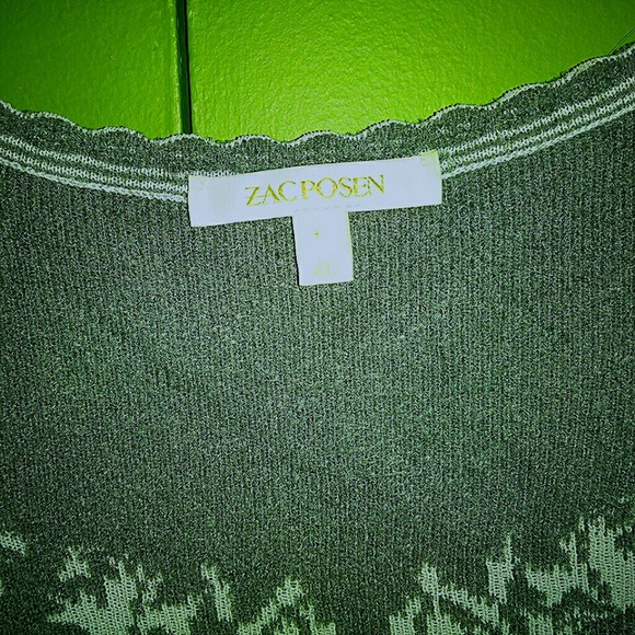 RARE ZAC POSEN grey and white jacquard pri… - Picture 5 of 7